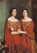 Theodore Chasseriau The Sisters of the Artist oil on canvas